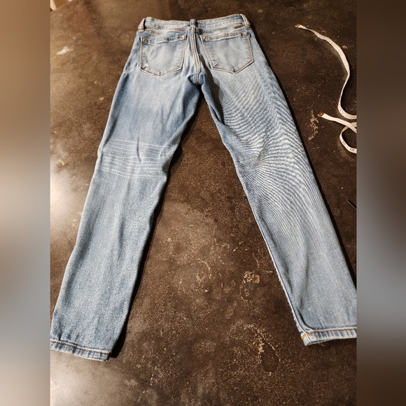 Womens petite Kancan Stylish Distressed Blue Jeans size 1 - Picture 9 of 11